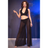 Chilirose - Cr 4857 Ensemble Haut Et Pantalon Noir Taille L
